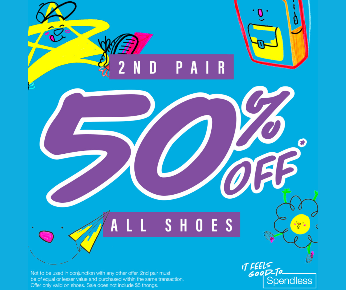 50% off shoes Spendless Shoes